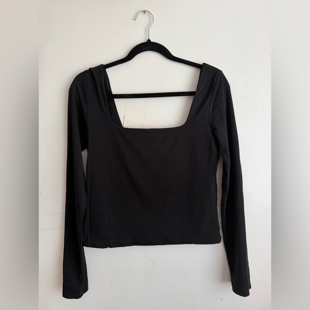 Vince Double Lined Ultra Square Neck Long Sleeve - Picture 4 of 5